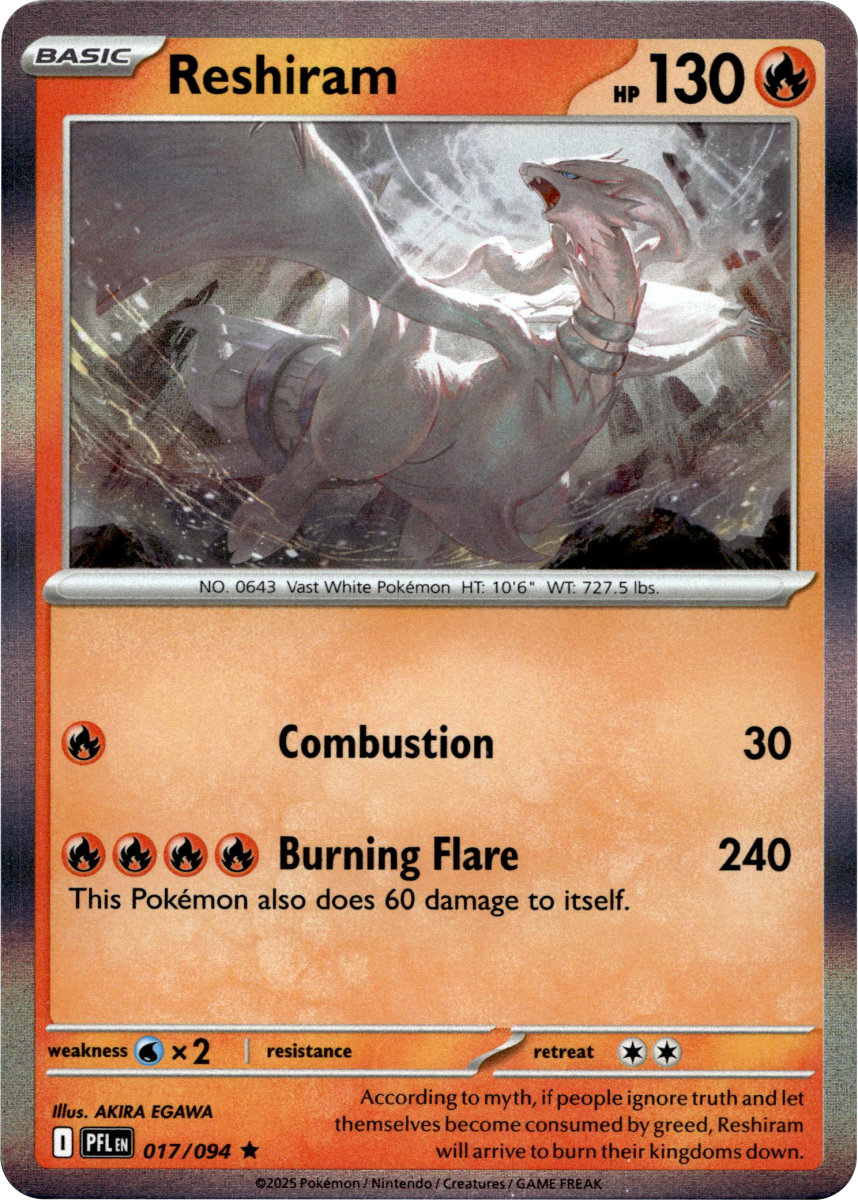 Reshiram · Holofoil (eget bilde)