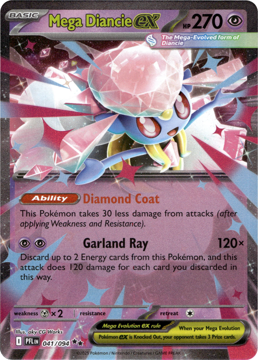 Mega Diancie ex · Holofoil (eget bilde)