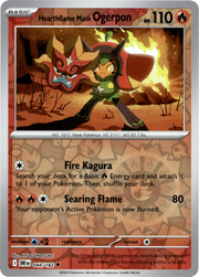 Hearthflame Mask Ogerpon · Reverse Holofoil (eget bilde)