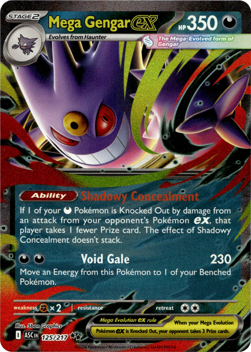 Mega Gengar ex - 125/217 · Holofoil (eget bilde)