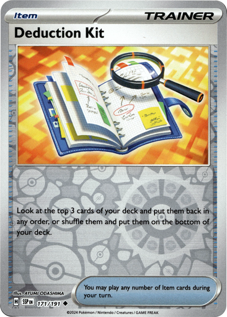 Deduction Kit · Reverse Holofoil (eget bilde)