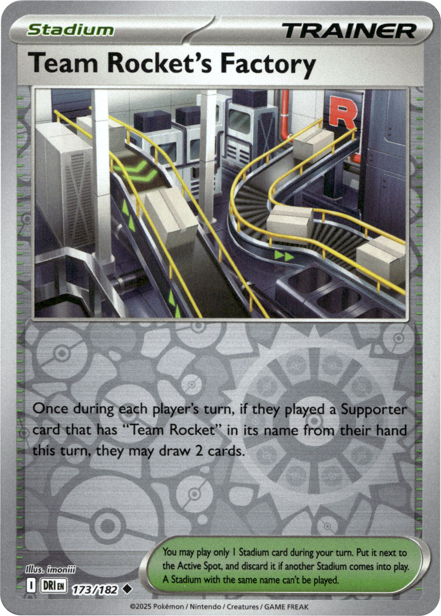 Team Rocket's Factory · Reverse Holofoil (eget bilde)