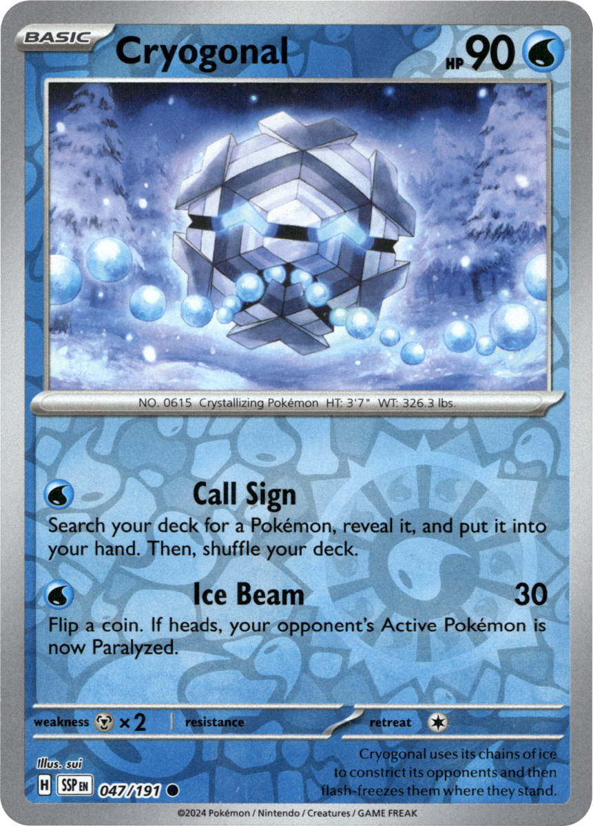 Cryogonal · Reverse Holofoil (eget bilde)