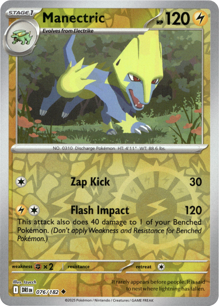 Manectric · Reverse Holofoil (eget bilde)