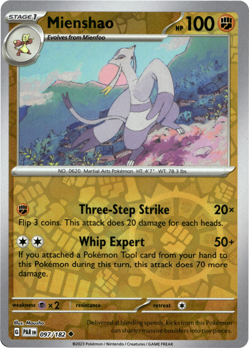 Mienshao - 097/182 · Reverse Holofoil (eget bilde)