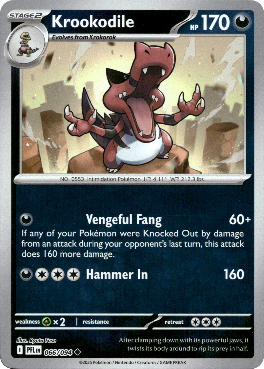 Krookodile · Reverse Holofoil (eget bilde)