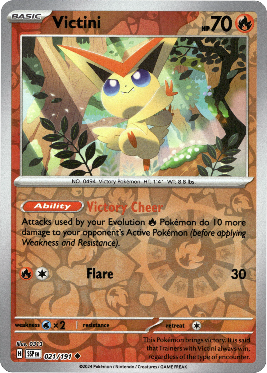Victini · Reverse Holofoil (eget bilde)