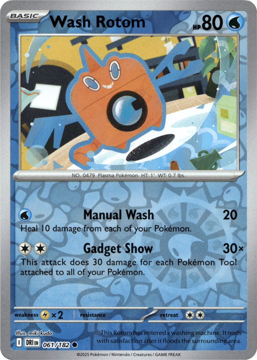 Wash Rotom · Reverse Holofoil (eget bilde)