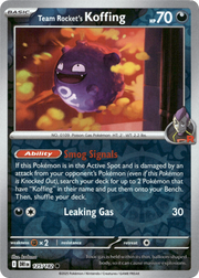 Team Rocket's Koffing · Reverse Holofoil (eget bilde)