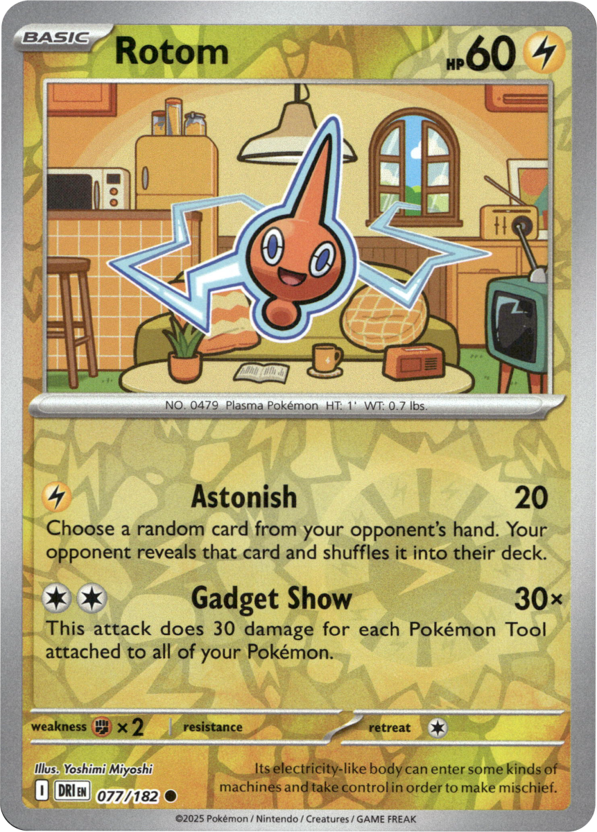 Rotom - 077/182 · Reverse Holofoil (eget bilde)