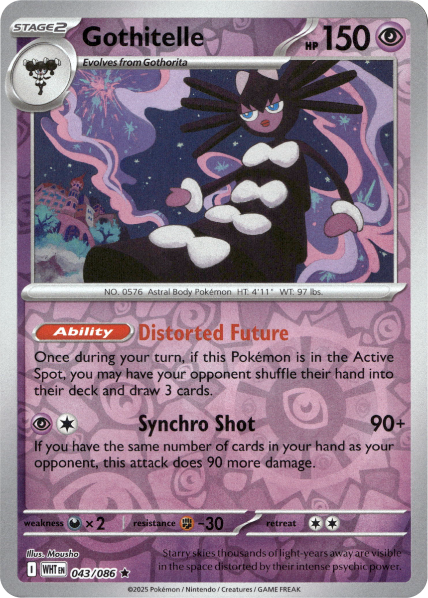 Gothitelle · Reverse Holofoil (eget bilde)