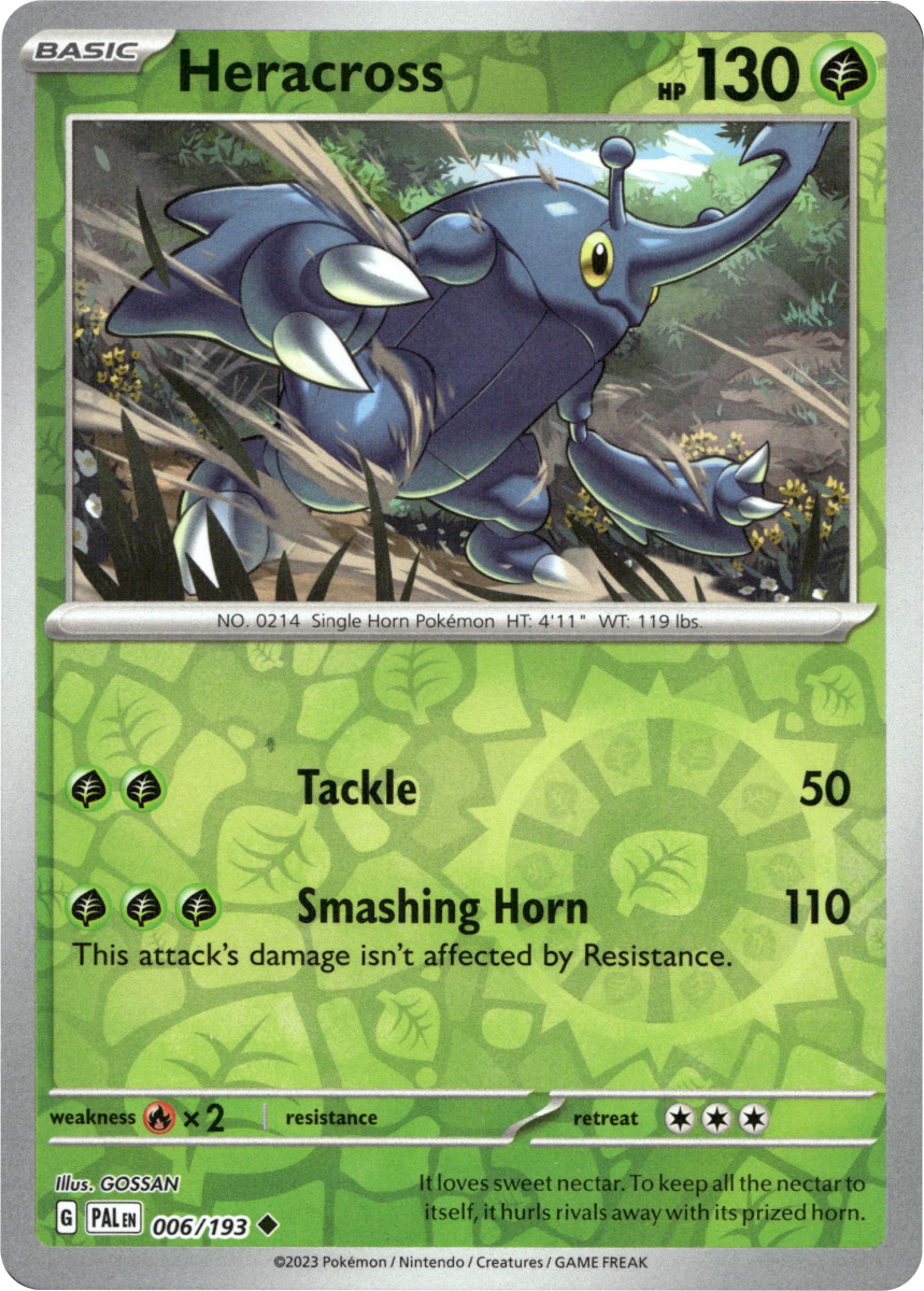 Heracross - 006/193 · Reverse Holofoil (eget bilde)