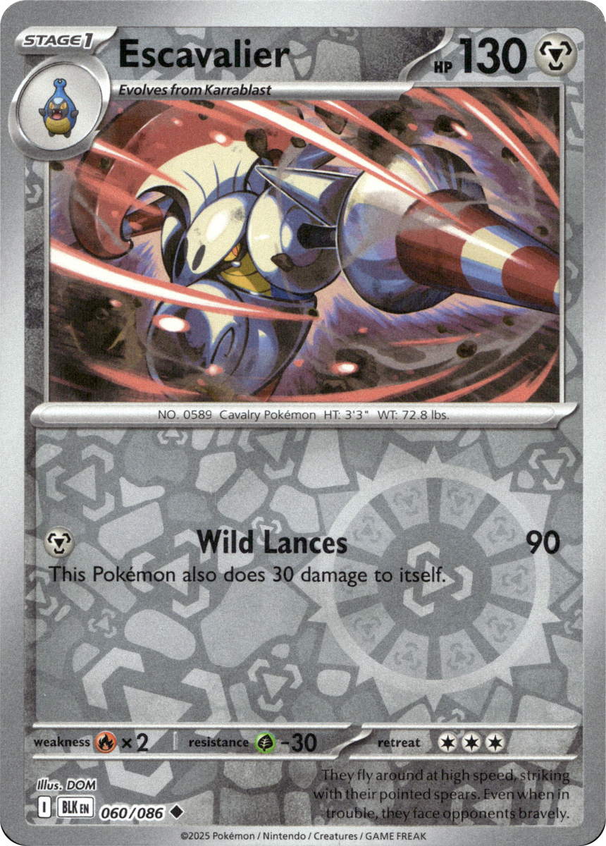 Escavalier · Reverse Holofoil (eget bilde)