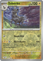 Zebstrika · Reverse Holofoil (eget bilde)