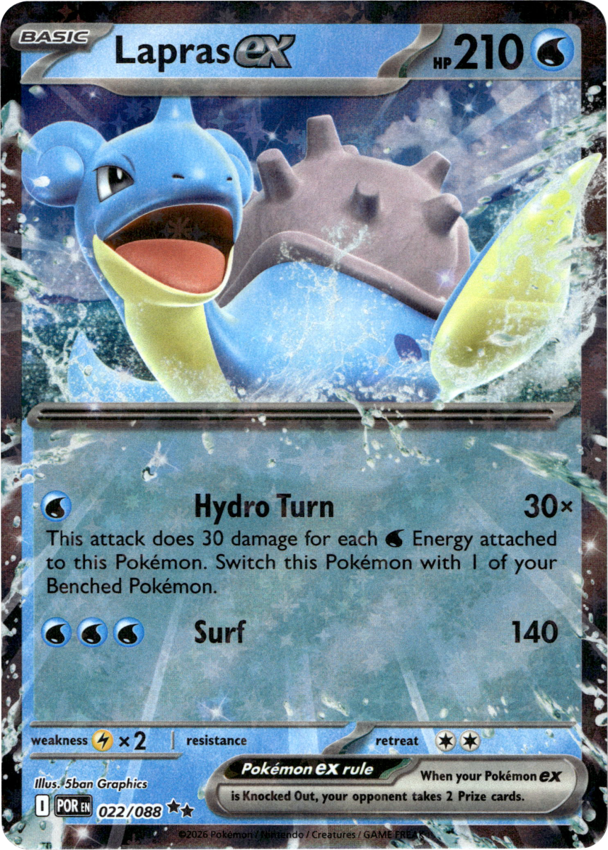 Lapras ex · Holofoil (eget bilde)