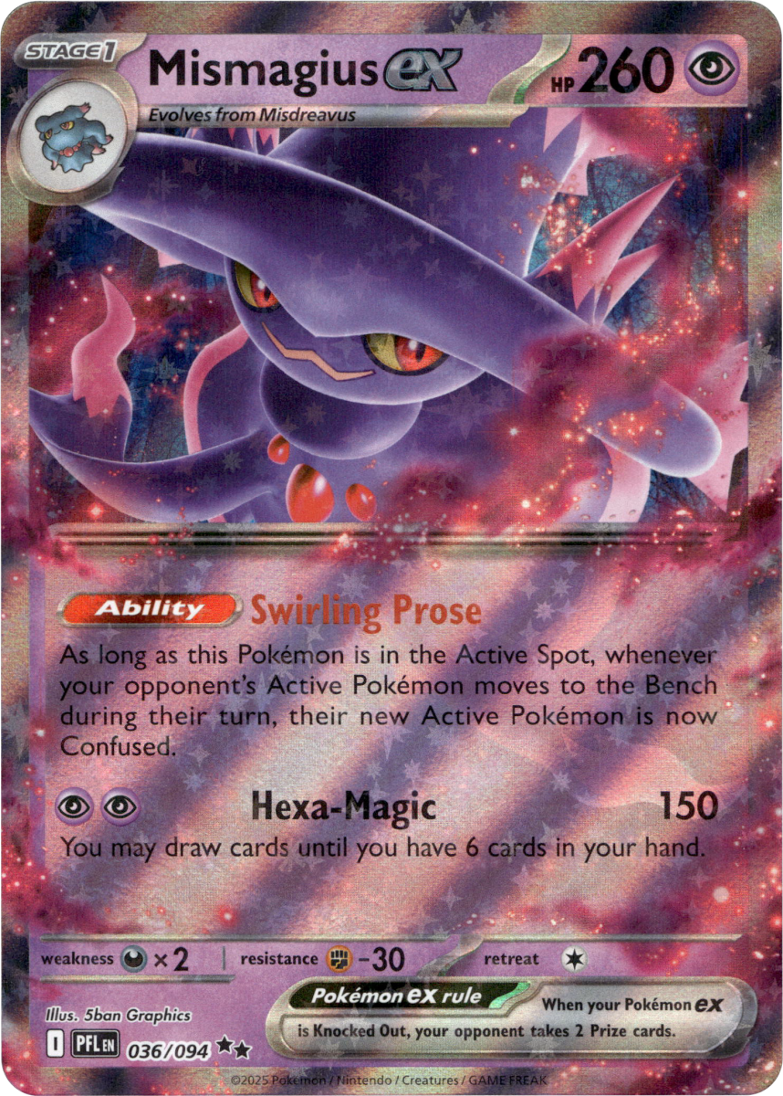 Mismagius ex - 036/094 · Holofoil (eget bilde)