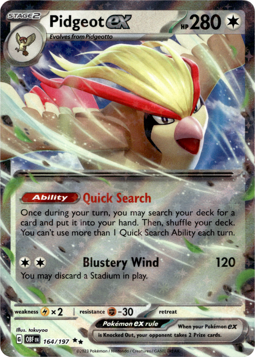 Pidgeot ex · Holofoil (eget bilde)