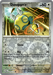 Dunsparce · Reverse Holofoil (eget bilde)