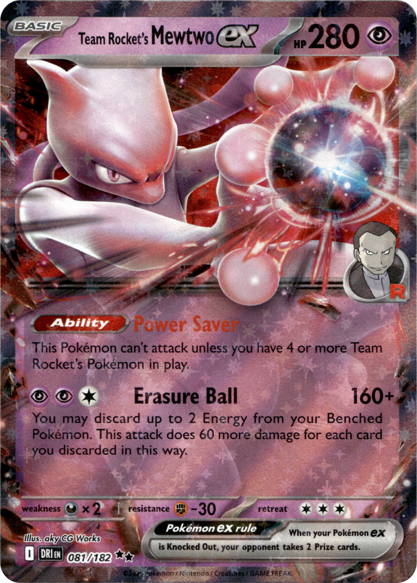 Team Rocket's Mewtwo ex - 081/182 · Holofoil (eget bilde)