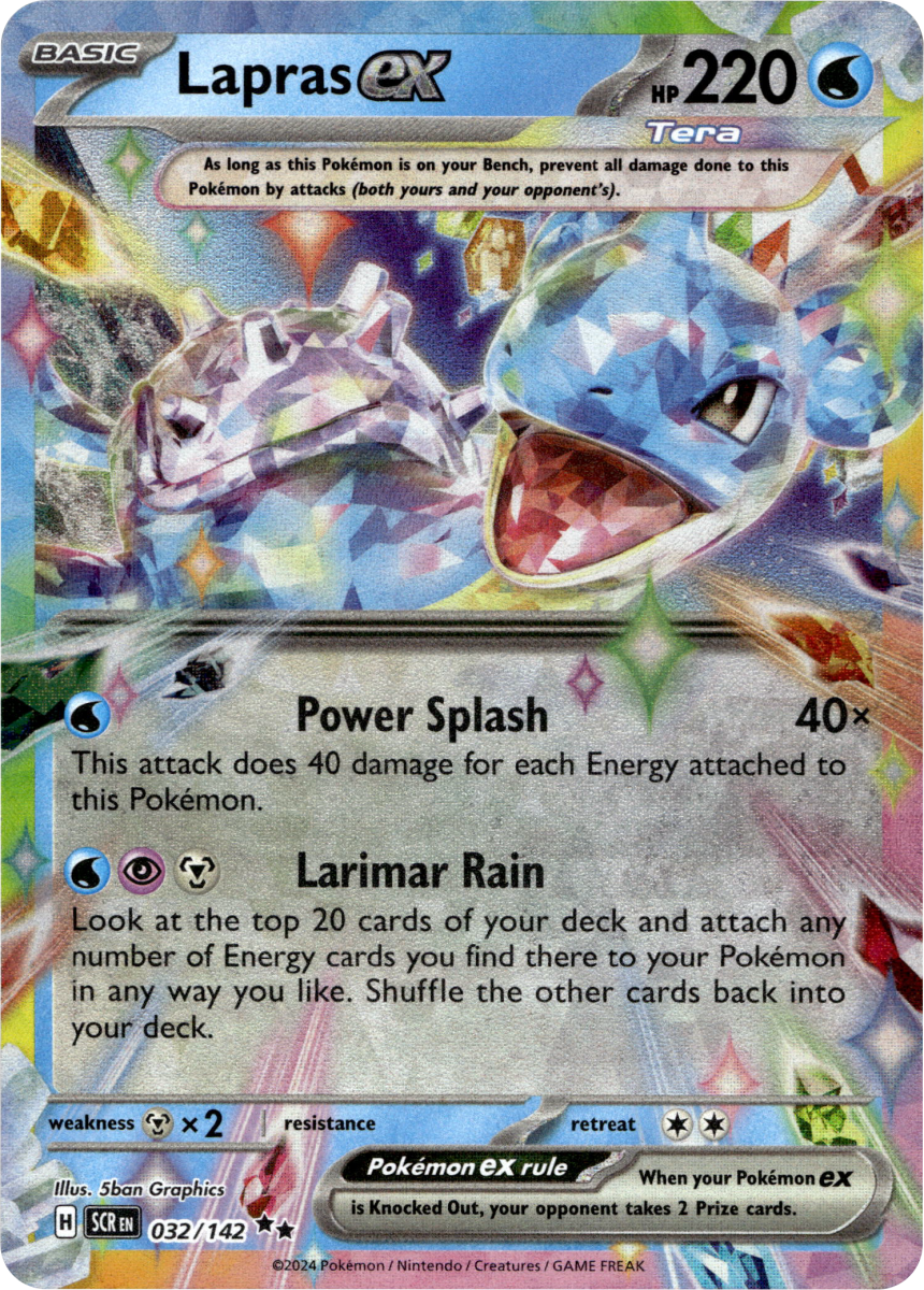 Lapras ex - 032/142 · Holofoil (eget bilde)