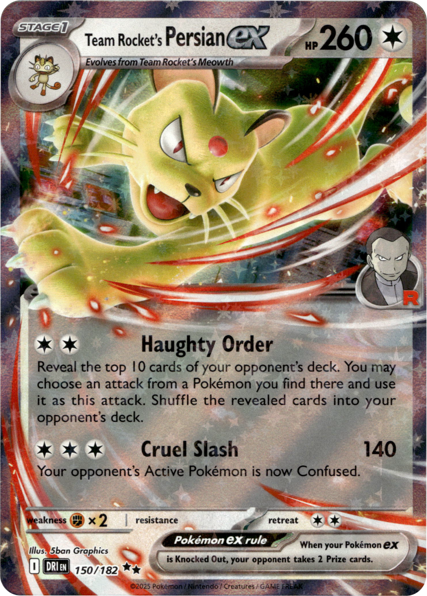 Team Rocket's Persian ex - 150/182 · Holofoil (eget bilde)