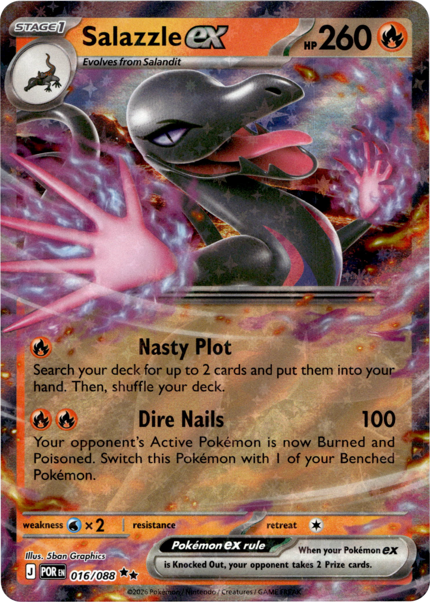 Salazzle ex - 016/088 · Holofoil (eget bilde)