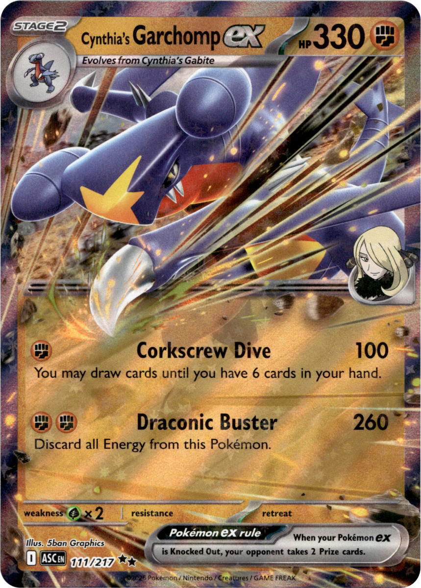 Cynthia's Garchomp ex · Holofoil (eget bilde)