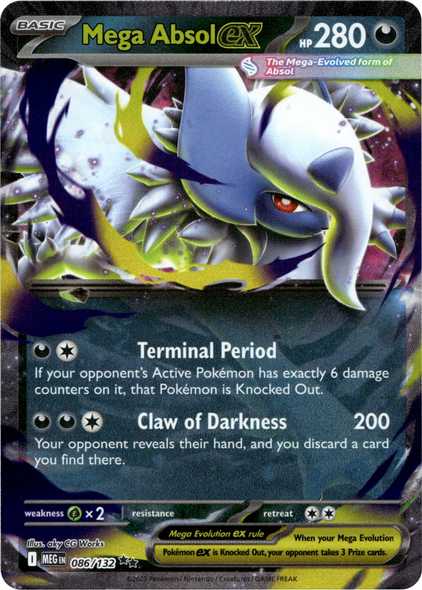 Mega Absol ex - 086/132 · Holofoil (eget bilde)