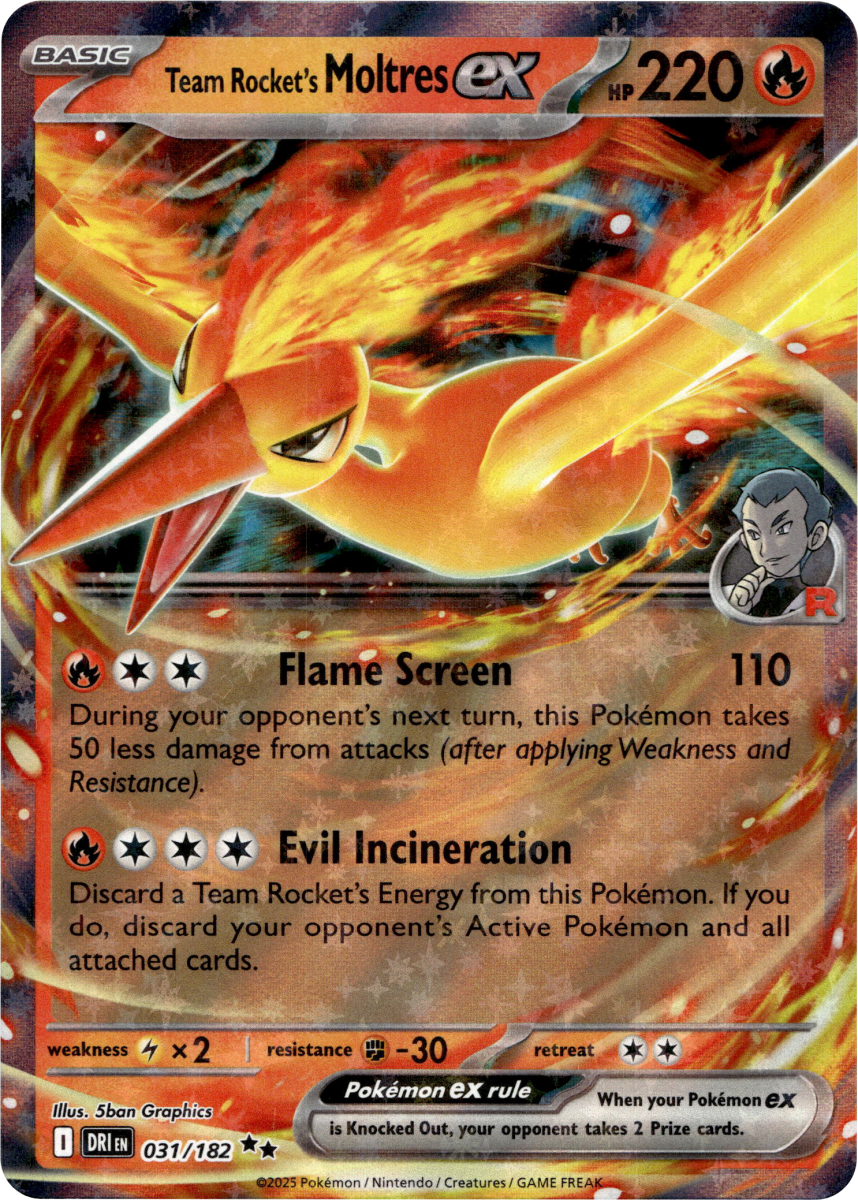 Team Rocket's Moltres ex · Holofoil (eget bilde)