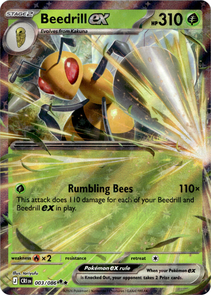 Beedrill ex - 003/086 · Holofoil (eget bilde)