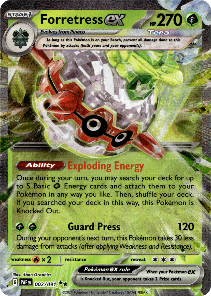 Forretress ex - 002/091 · Holofoil (eget bilde)