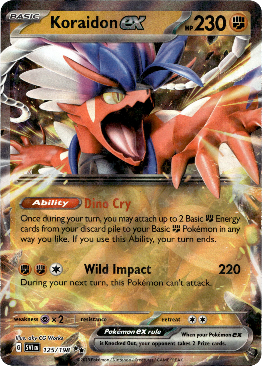 Koraidon ex - 125/198 · Holofoil (eget bilde)