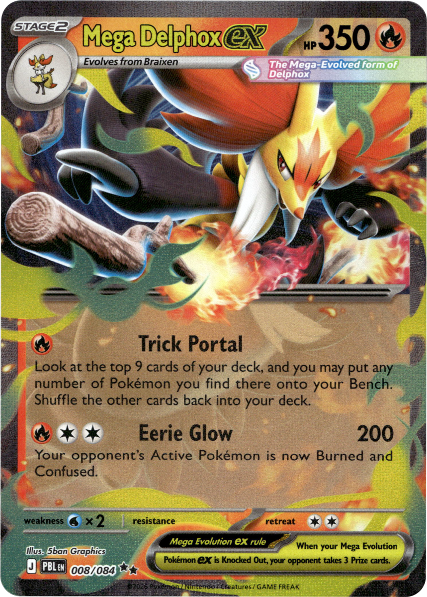 Mega Delphox ex · Holofoil (eget bilde)