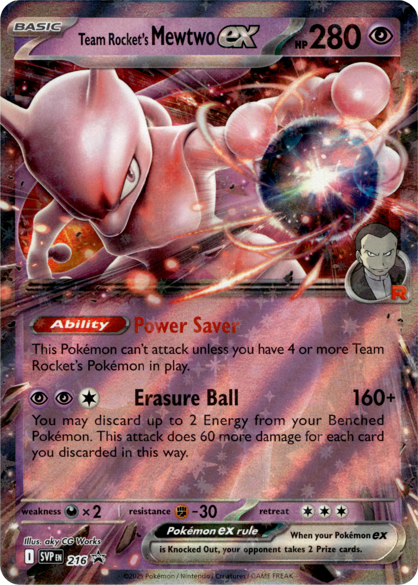 Team Rocket's Mewtwo ex - 216 · Holofoil (eget bilde)