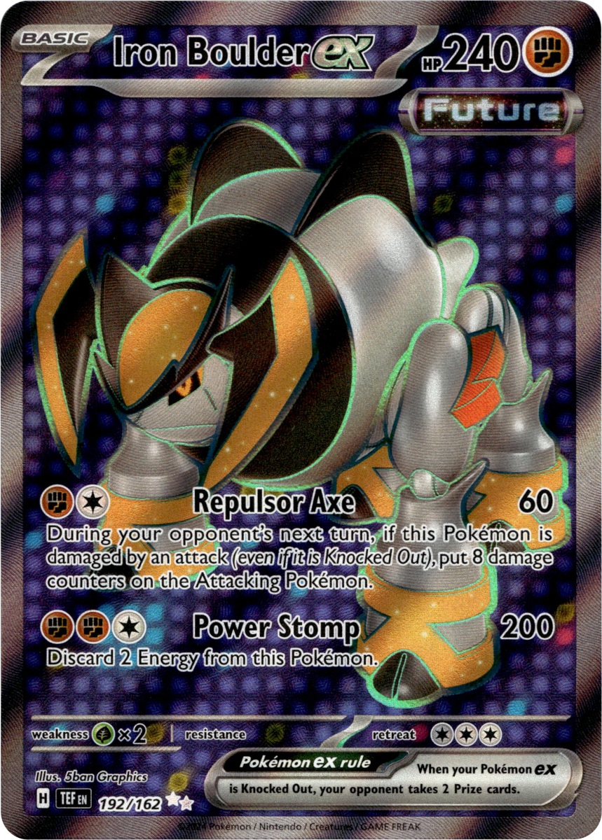 Iron Boulder ex - 192/162 · Holofoil (eget bilde)