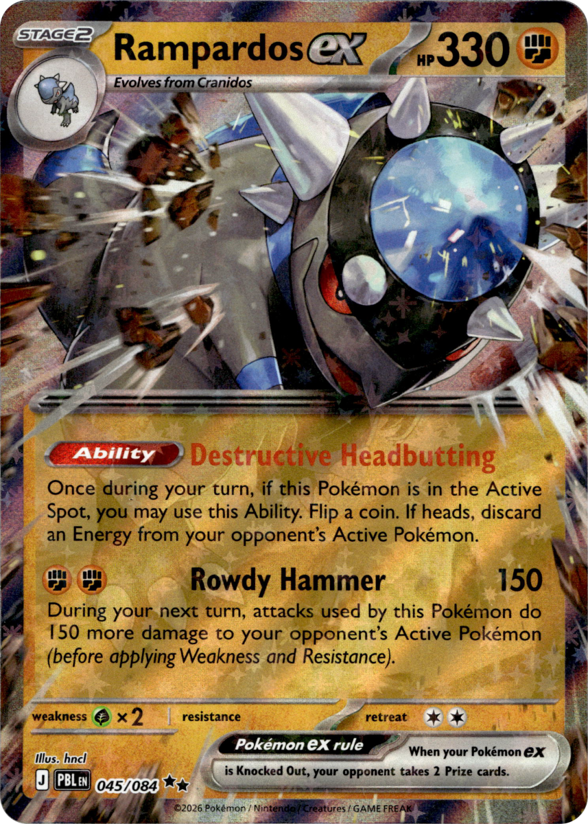 Rampardos ex - 045/084 · Holofoil (eget bilde)