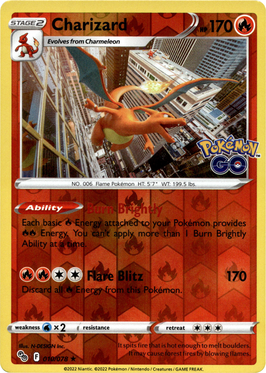 Charizard · Reverse Holofoil (eget bilde)