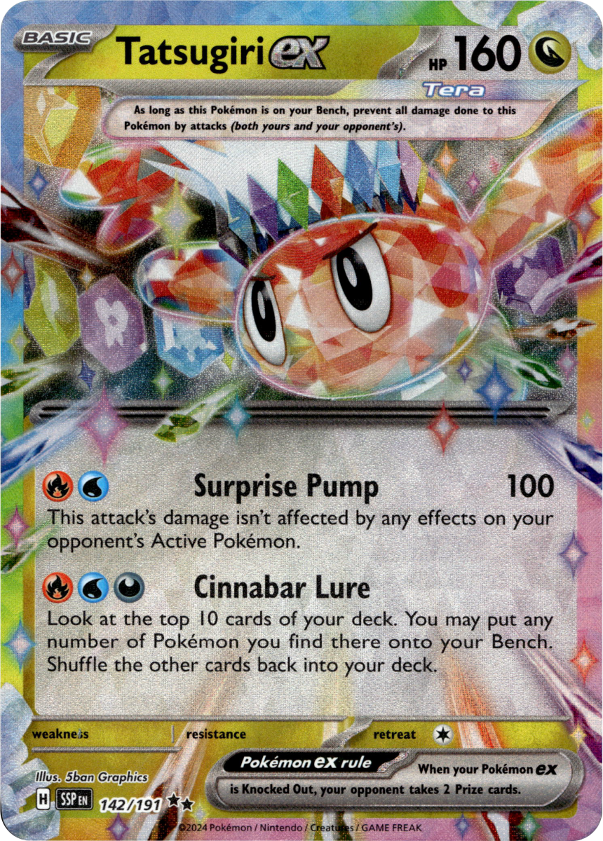 Tatsugiri ex - 142/191 · Holofoil (eget bilde)