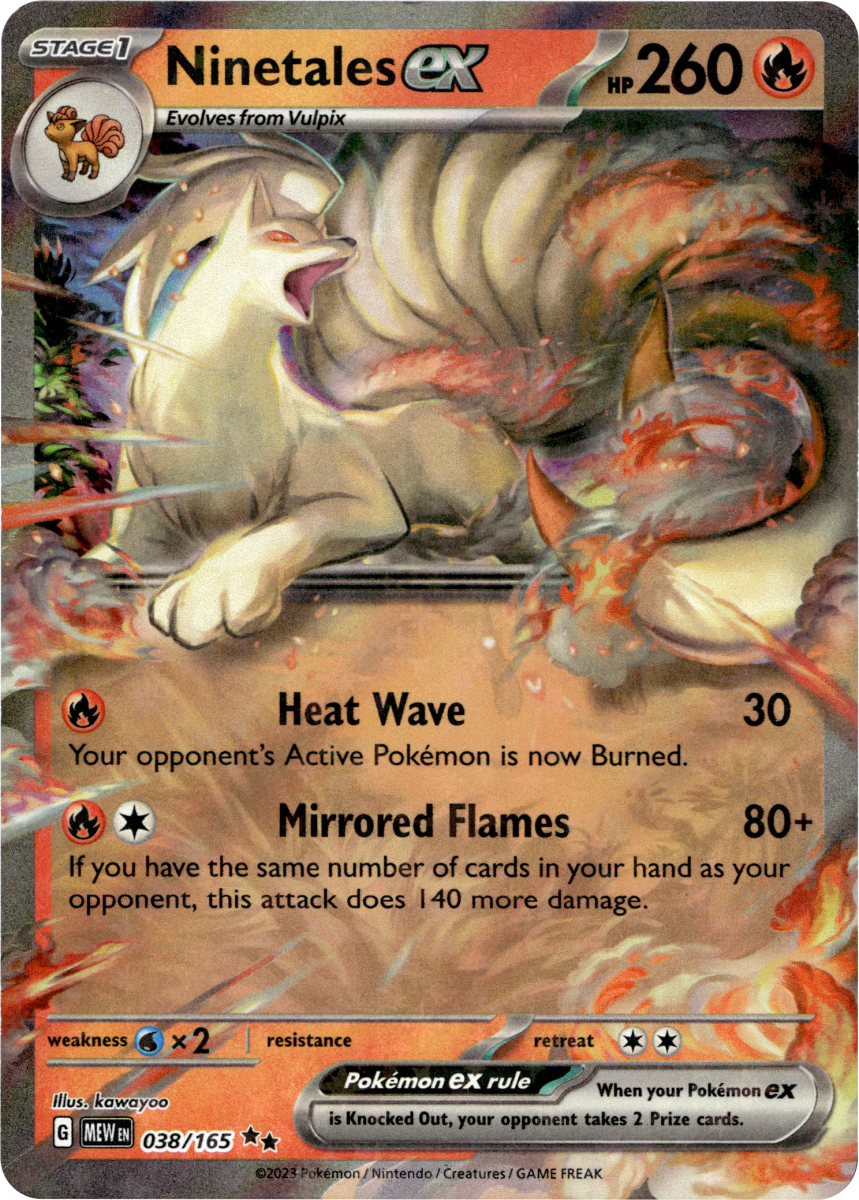 Ninetales ex - 038/165 · Holofoil (eget bilde)