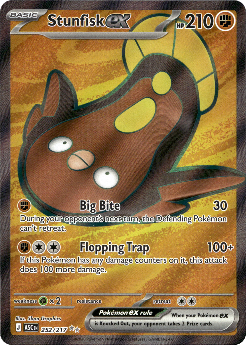 Stunfisk ex - 252/217 · Holofoil (eget bilde)