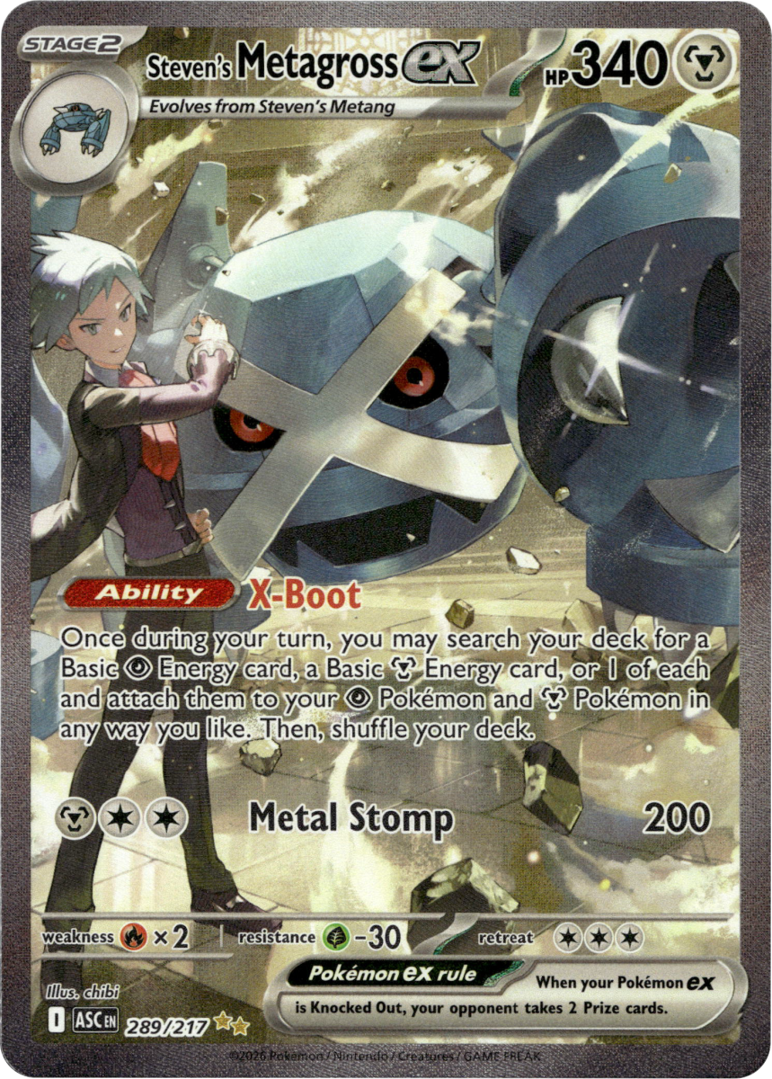 Steven's Metagross ex · Holofoil (eget bilde)