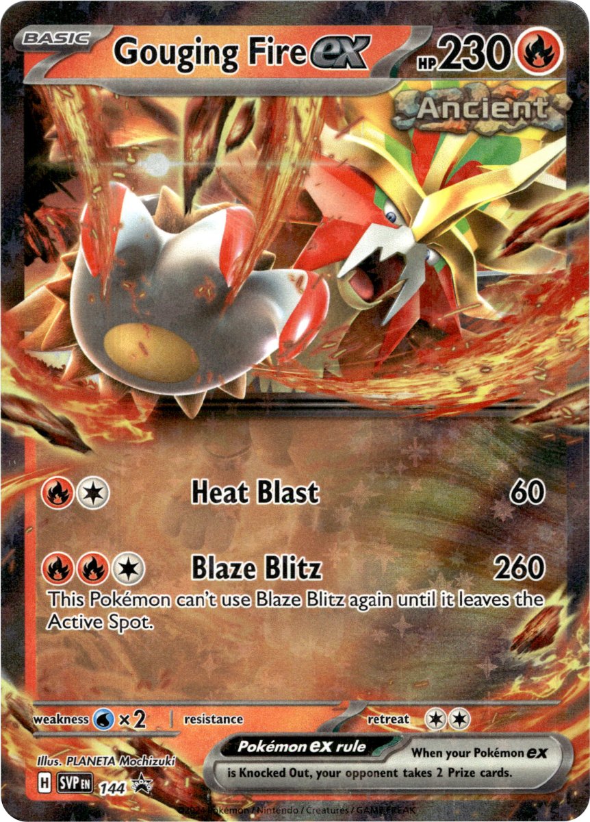 Gouging Fire ex - 144 · Holofoil (eget bilde)