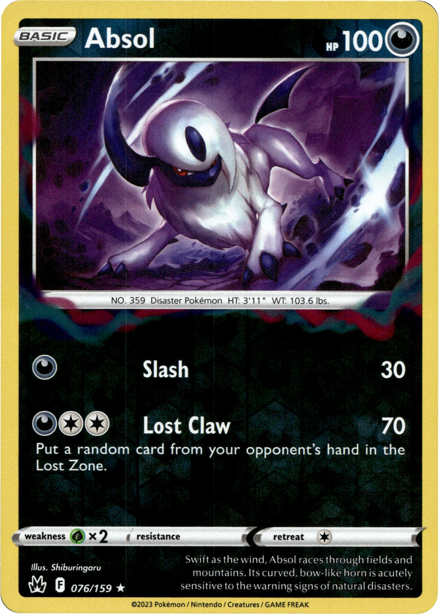 Absol · Reverse Holofoil (eget bilde)