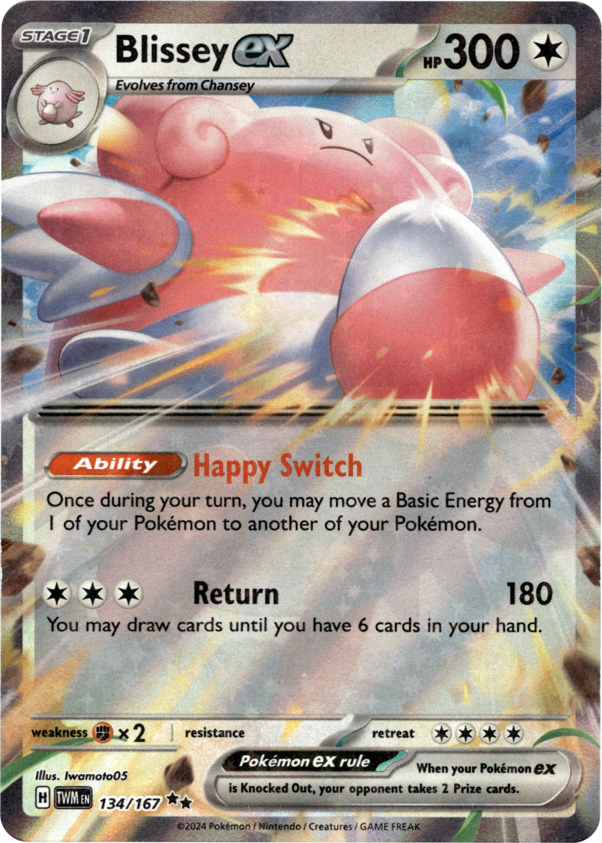 Blissey ex - 134/167 · Holofoil (eget bilde)