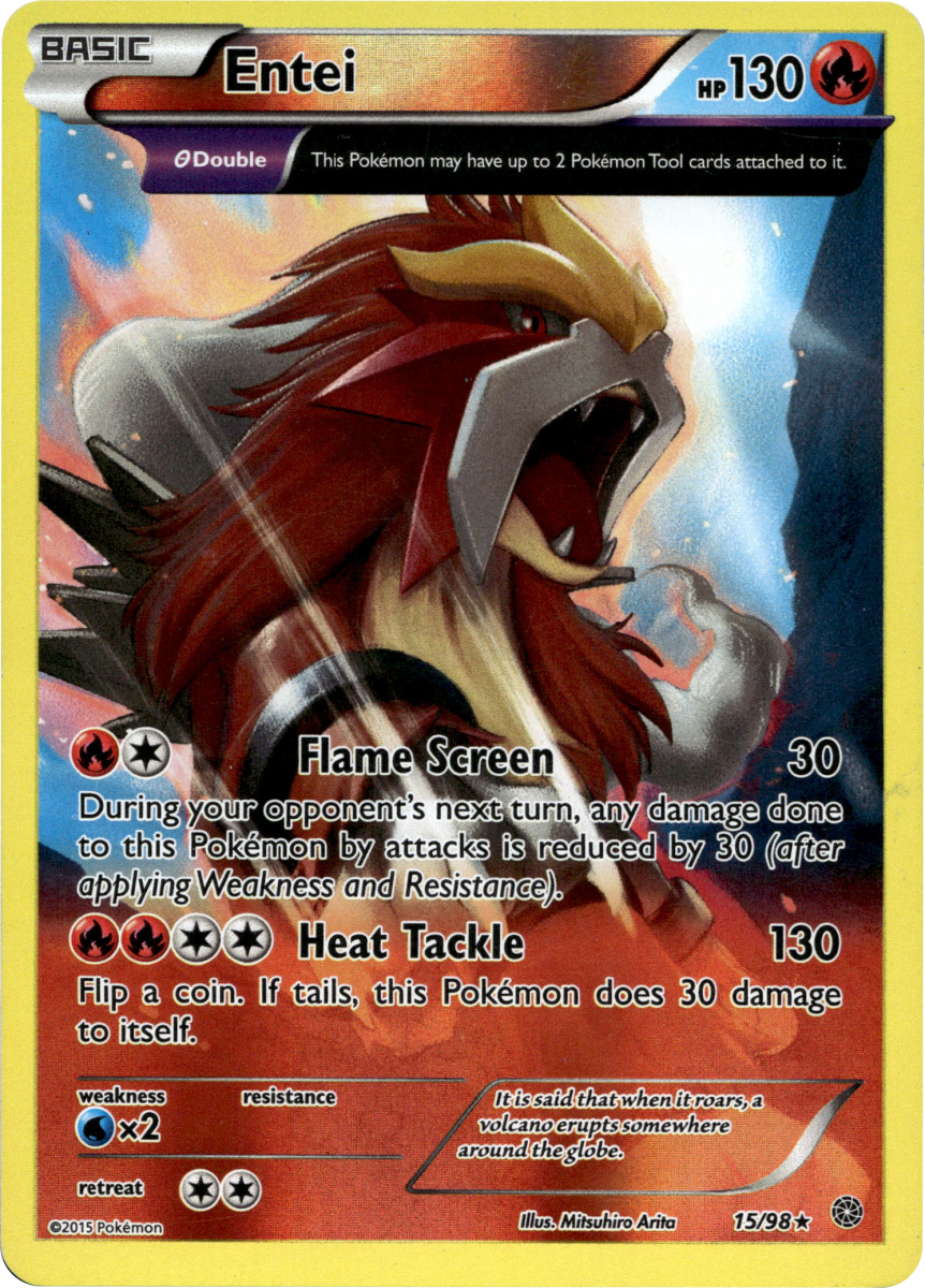 Entei (15) · Reverse Holofoil (eget bilde)
