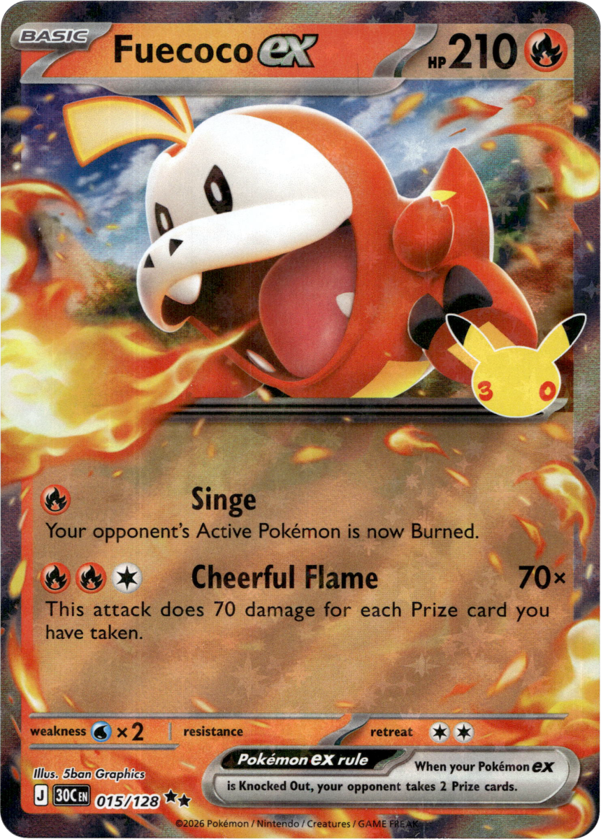 Fuecoco ex - 015/128 · Holofoil (eget bilde)