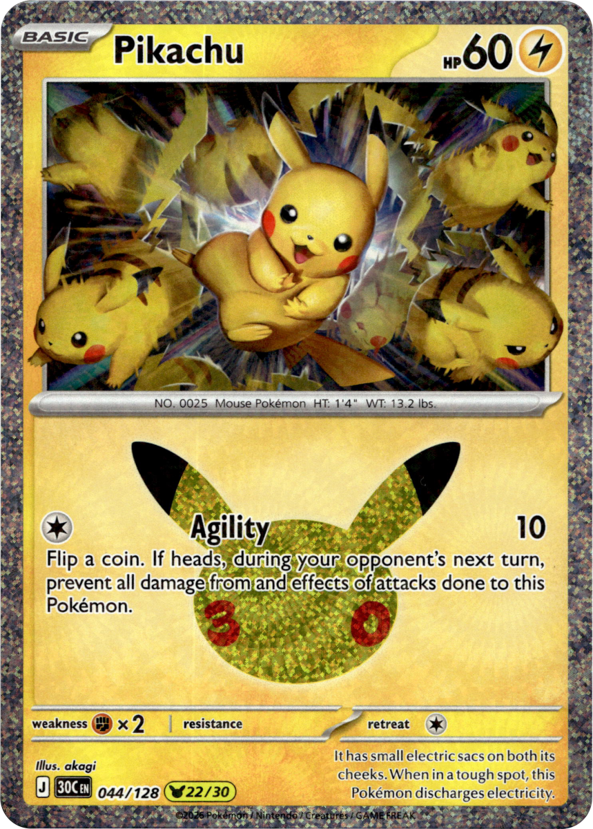 Pikachu - 044/128 · Holofoil (eget bilde)