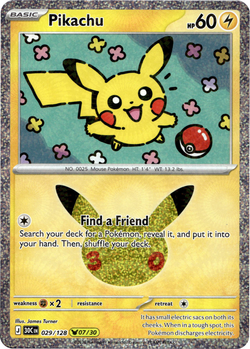 Pikachu - 029/128 · Holofoil (eget bilde)