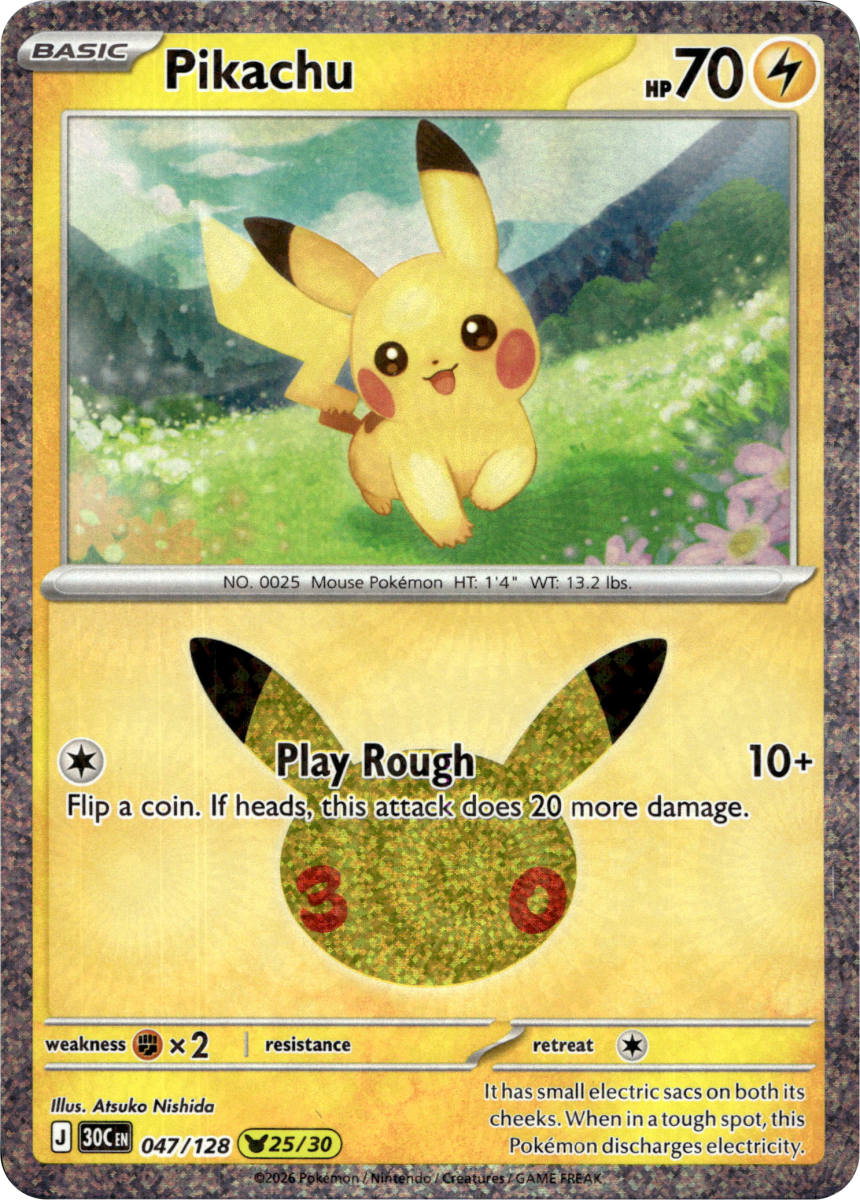 Pikachu - 047/128 · Holofoil (eget bilde)