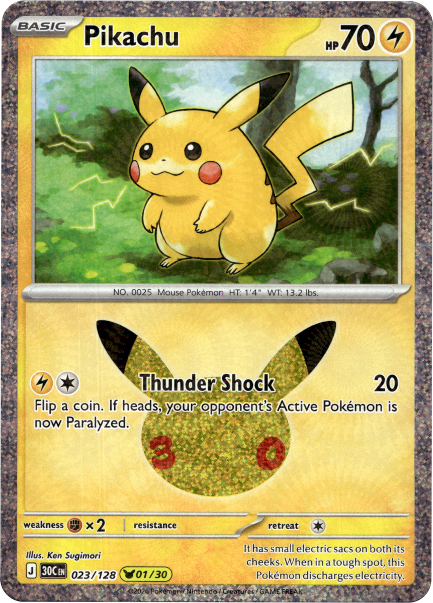 Pikachu - 023/128 · Holofoil (eget bilde)